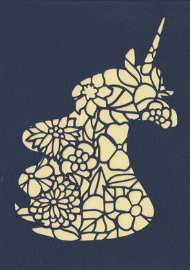 Floral unicorn - 20
