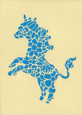 Rearing unicorn - 50 eur